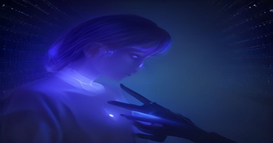 A user interacting with a mental health AI chatbot on a smartphone screen