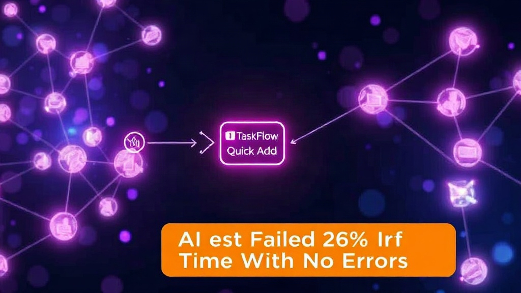 A diagram illustrating the TaskFlow Quick Add AI feature processing user input.