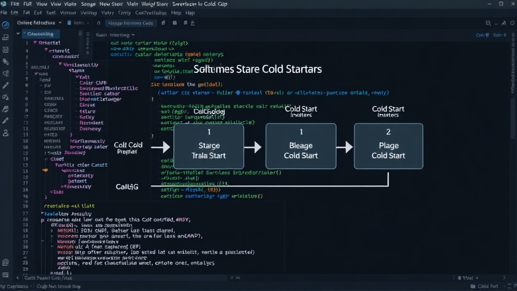 Diagram illustrating the multi-stage cold start process for serverless GPU instances