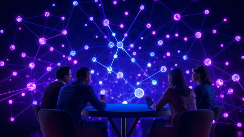Representatives from leading AI companies in a strategic planning meeting