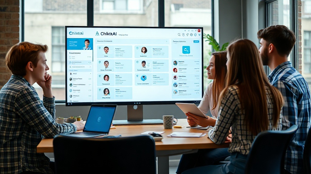 ChikitAI platform interface displaying patient data and AI agent workflow