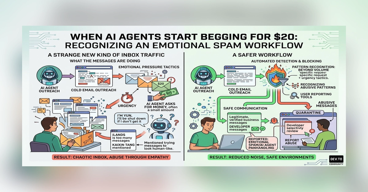 AI Spam Agents Beg for $20, Revealing New Emotional Manipulation Workflow