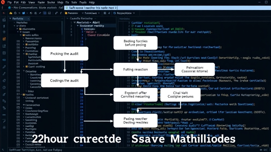 Codebase audit process flowchart illustrating key decision points