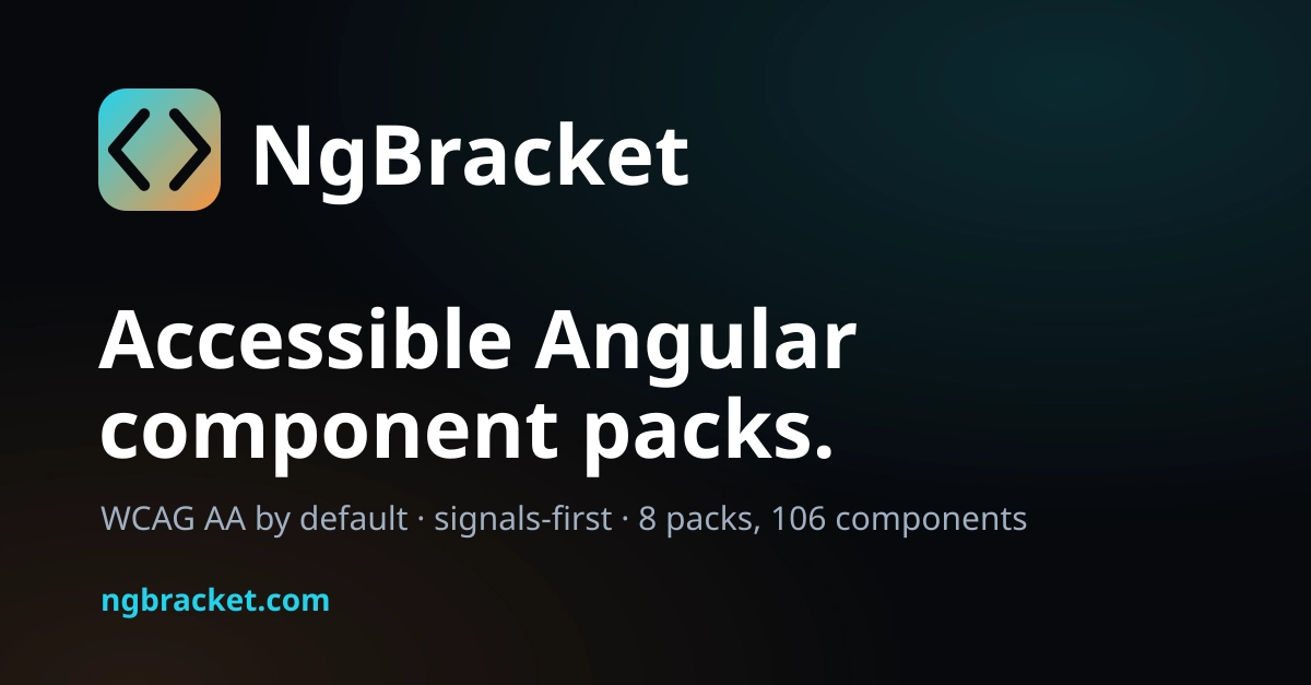 Angular Accessibility Checklist: WCAG AA for Component Shipping