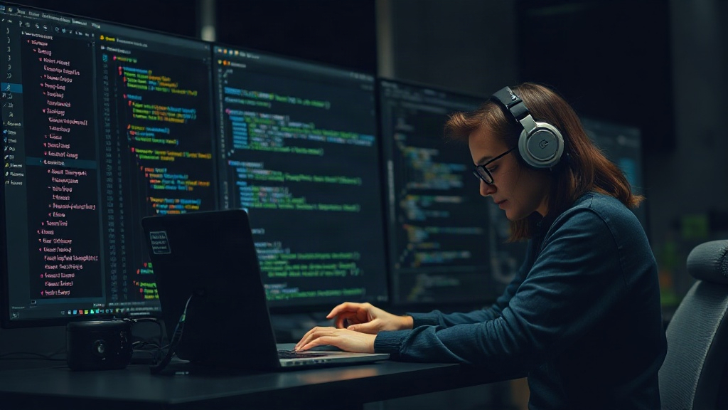 Developer writing code and tests simultaneously in an IDE