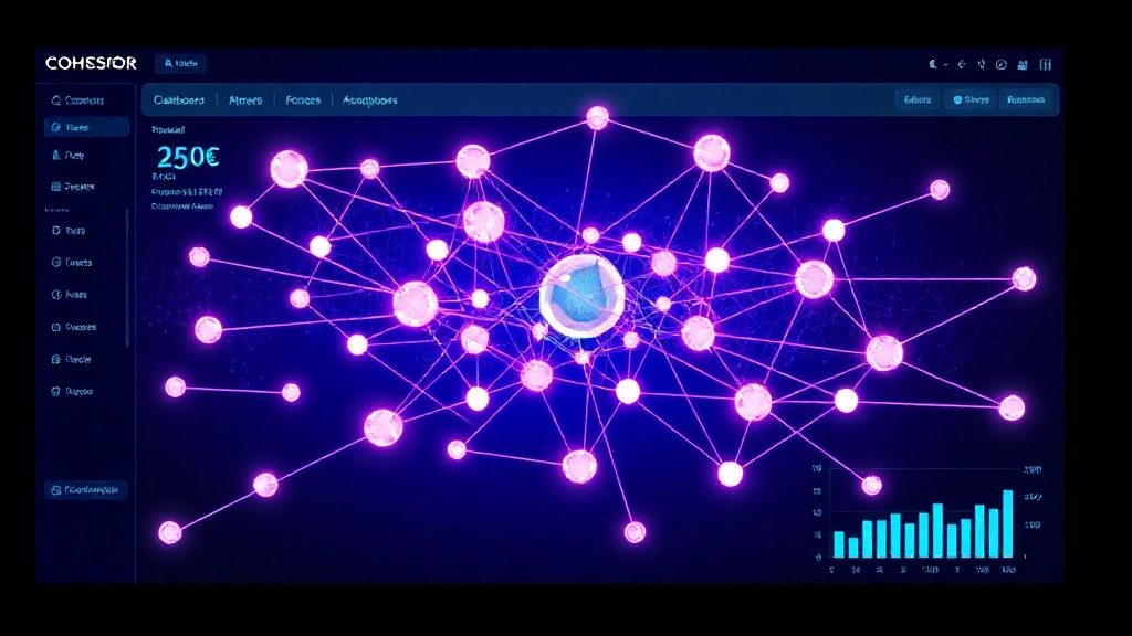 Cohesor dashboard visualising interconnected enterprise AI agents