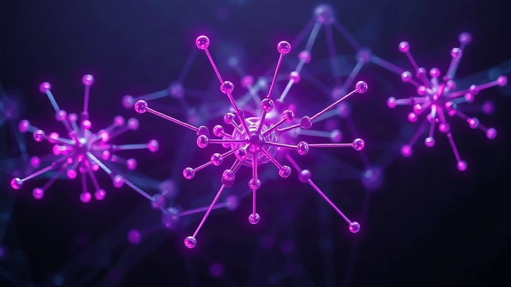 An abstract visualization of AI predicting complex protein folding structures in molecular biology.