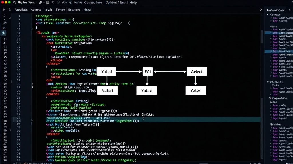Diagram illustrating the Michael & Scott lock-free queue algorithm structure