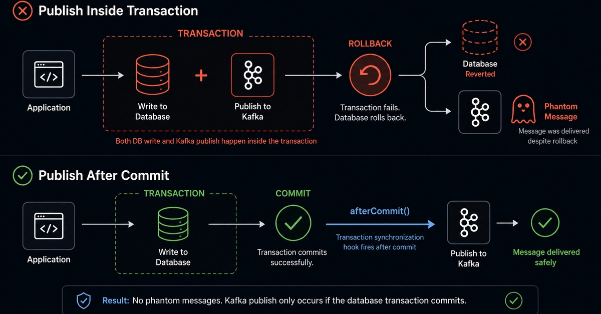 Kafka Event Loss: Why Post-Transaction Publishing Prevents Silent Bugs