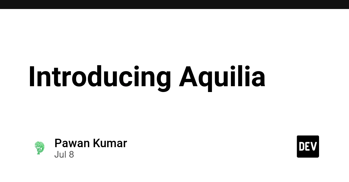 Aquilia Python Web Framework Promises Boilerplate-Free Async Development