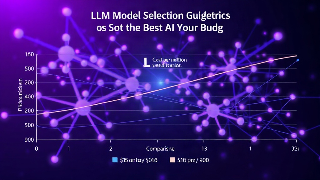 A comparison chart showing LLM performance metrics versus cost per million tokens