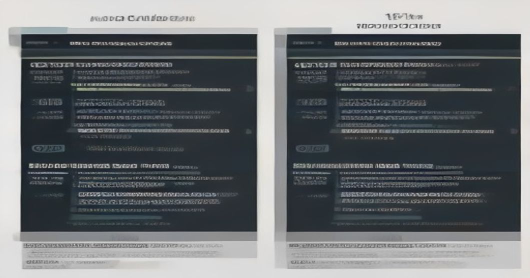 Comparison chart showing HTML element count reduction and styling attribute elimination