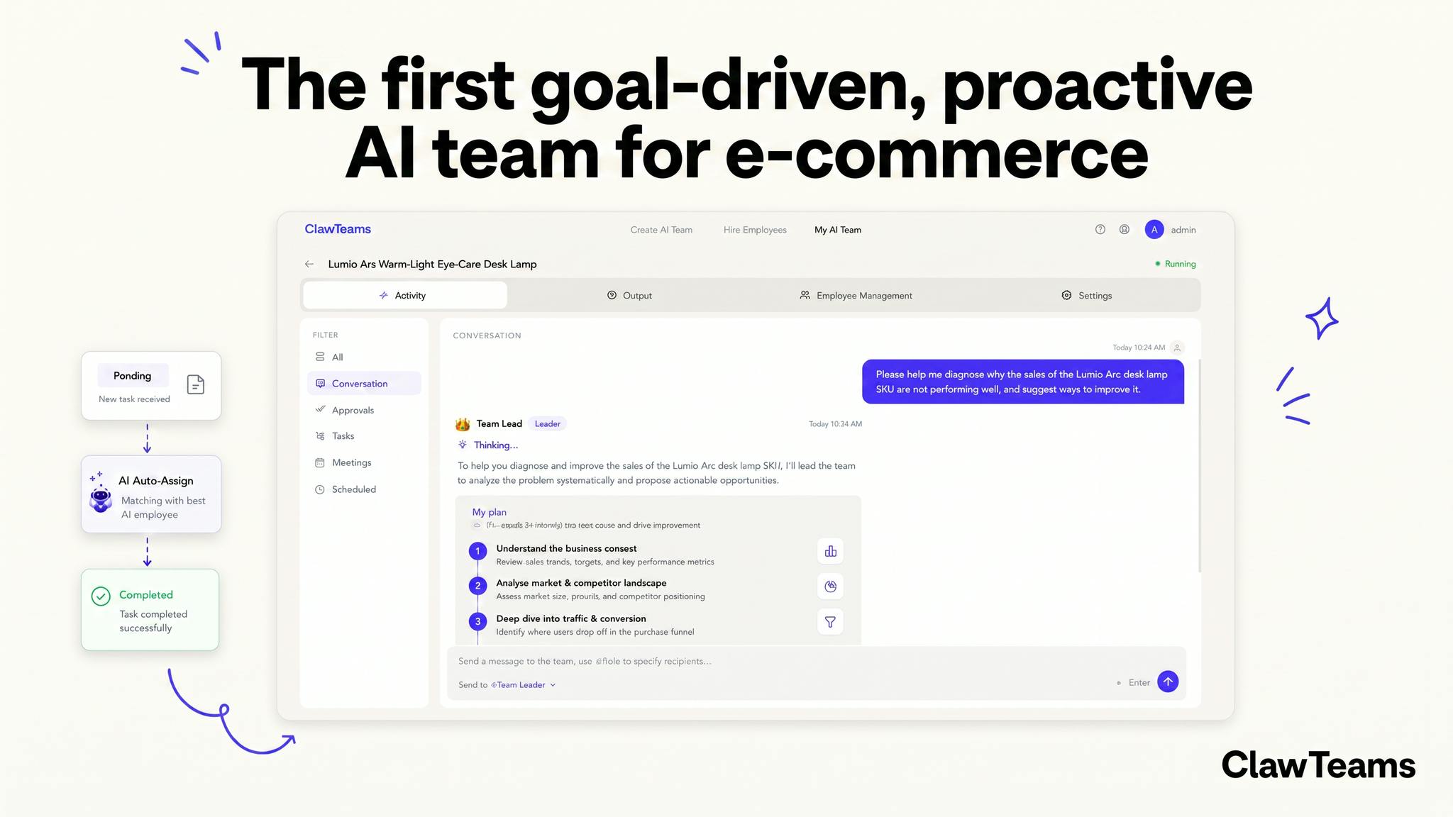 ClawTeams Launches AI Team for E-commerce Goal Achievement