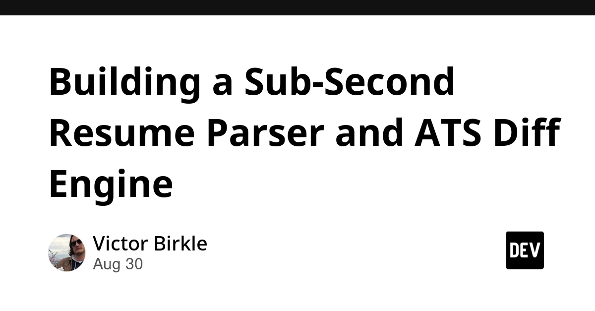 MyRizzume: Sub-Second Resume Parser Targets ATS Rejection Pitfalls