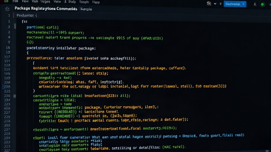 Example of common package installation commands in a terminal