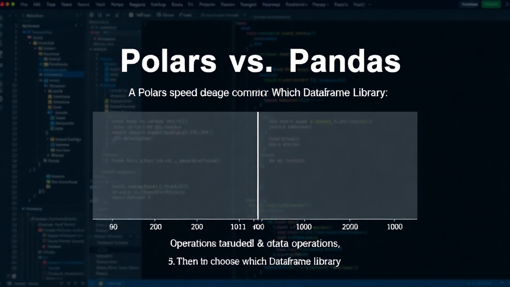 A comparative chart illustrating Polars' speed advantage over Pandas in common data operations