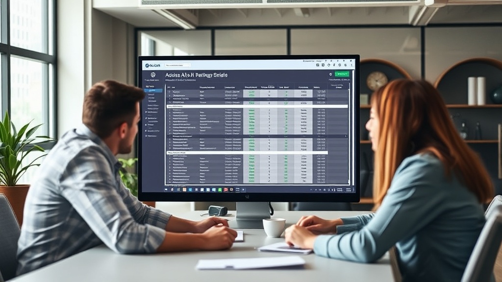 Screenshot of Decide for Work interface showing AI analyzing a business spreadsheet