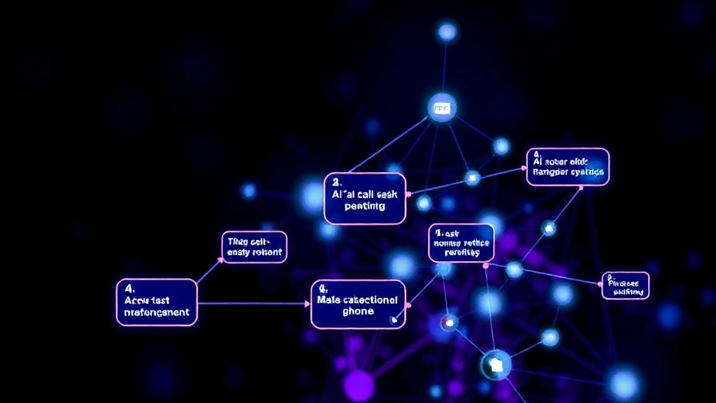 A flowchart illustrating AI task management with phone call notifications at completion or critical junctures.