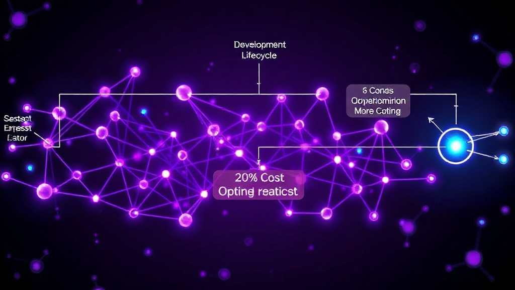 Diagram illustrating the AI development lifecycle with cost optimization points highlighted