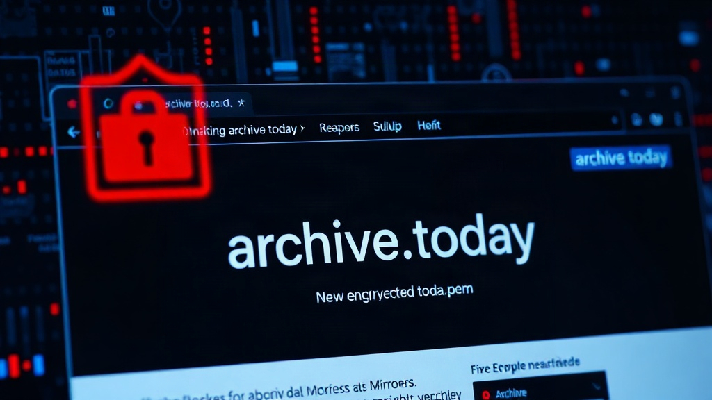 Screenshot of archive.today homepage displaying the web archiving interface