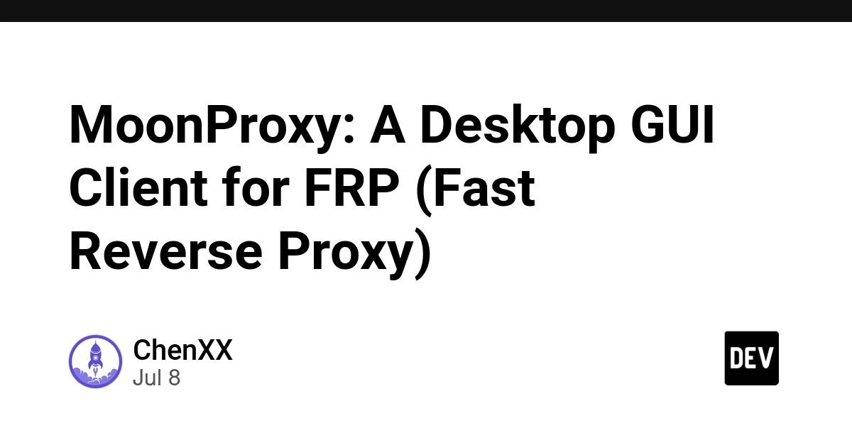 MoonProxy Simplifies FRP for Non-Technical Users with Desktop GUI