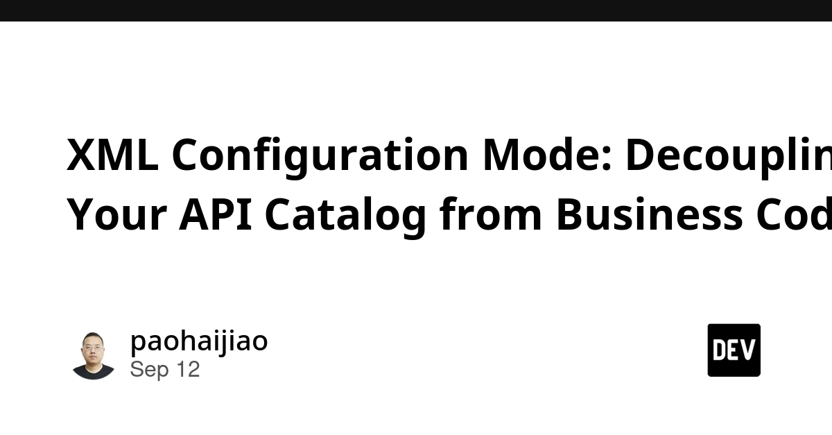 JQuickCurl XML Mode Decouples API Catalog from Business Logic