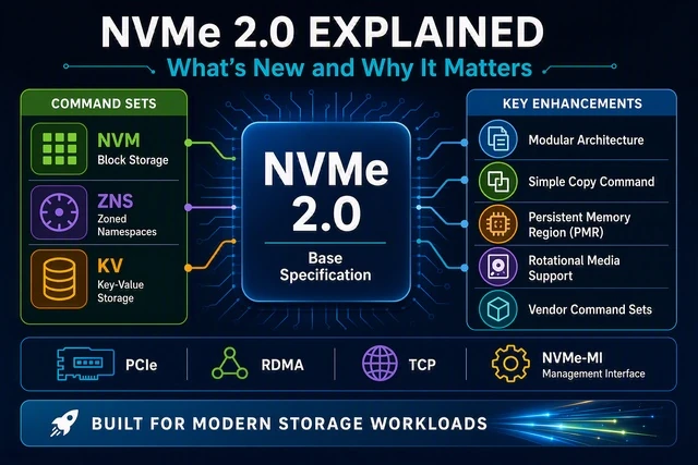 NVMe 2.0 Expands SSDs Beyond Block Storage with New Command Sets
