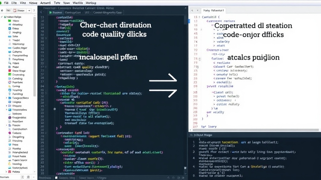 Diagram illustrating the difference between abstract code quality scores and concrete version compatibility checks
