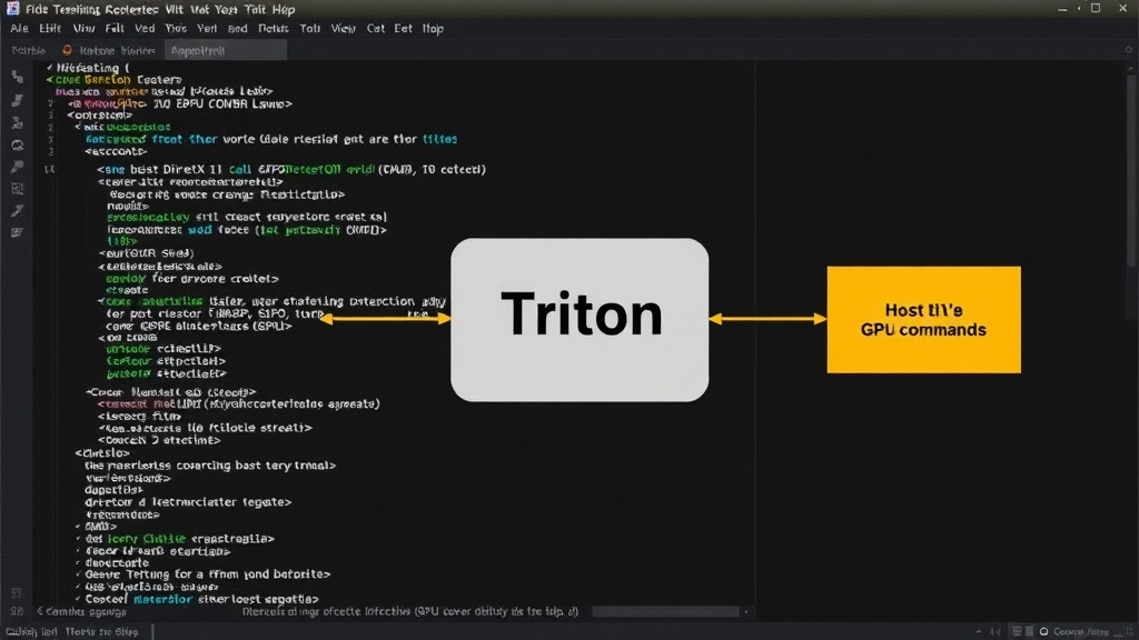 Diagram illustrating Triton's role as a translation layer between guest DirectX 11 calls and host GPU commands