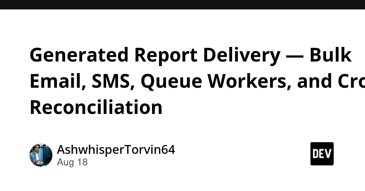 Fixing Report Delivery: Idempotent Queues, Template Control, and Cron Reconciliation