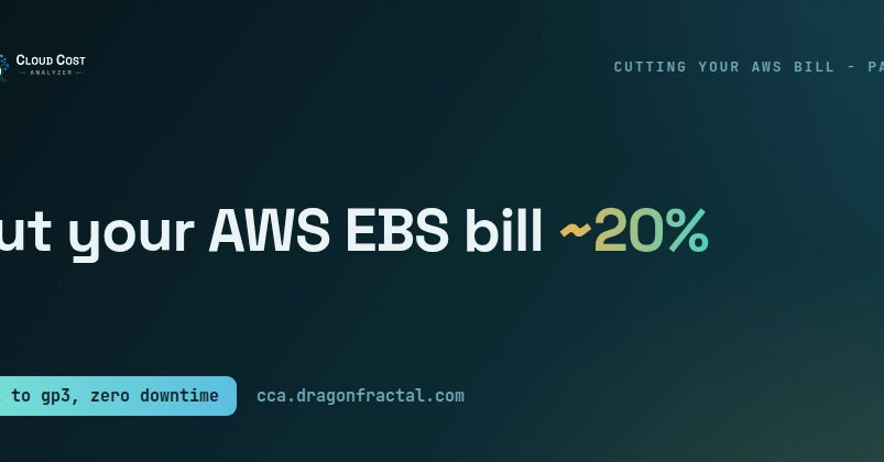 AWS EBS gp3 Migration Cuts Storage Costs by 20%