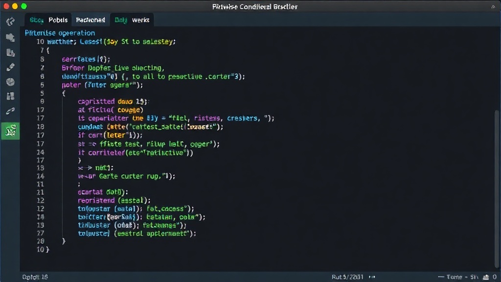 Rust code snippet illustrating a branchless filter implementation using bitwise operations.