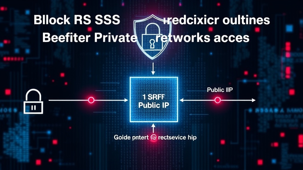 Diagram illustrating a redirect chain from a public IP to a private metadata service IP