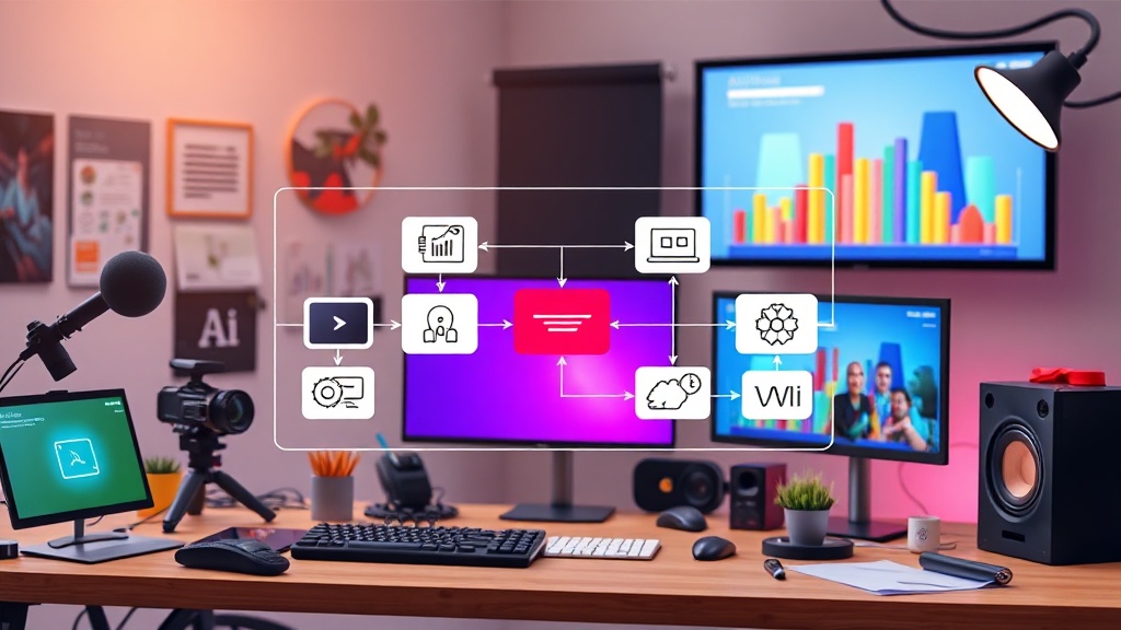 Diagram illustrating the proposed AI-assisted video production workflow