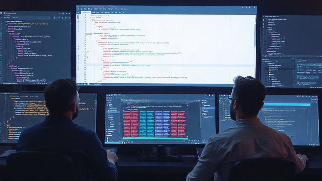 Developers interacting with AI-powered code generation and refinement interfaces.