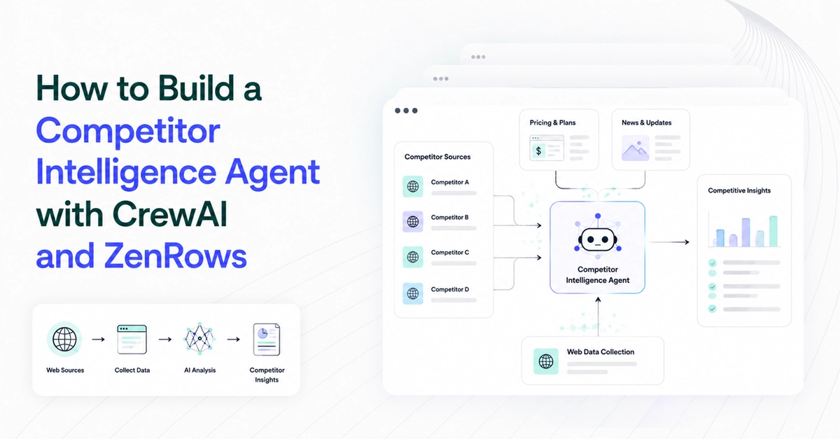 Build Competitor Intelligence Agents with CrewAI and ZenRows