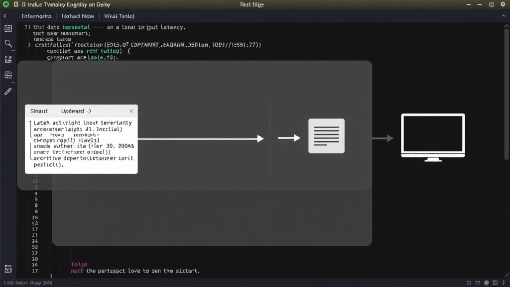 Diagram illustrating the data flow from user input to display output on Linux