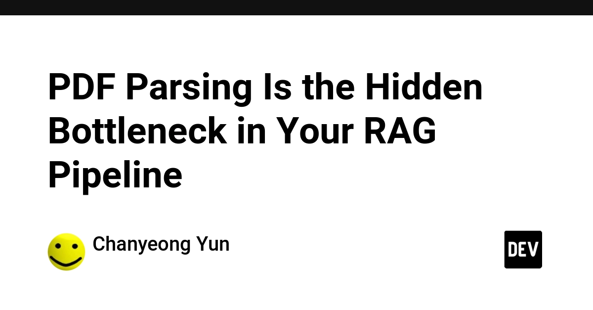 PDF Parsing Flaws Cripple RAG Pipelines, Not LLMs