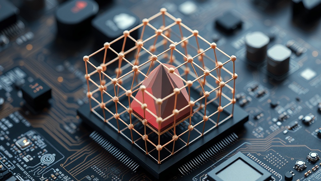Diagram illustrating the hierarchical structure of tetrahedral cages enclosing animated geometry.