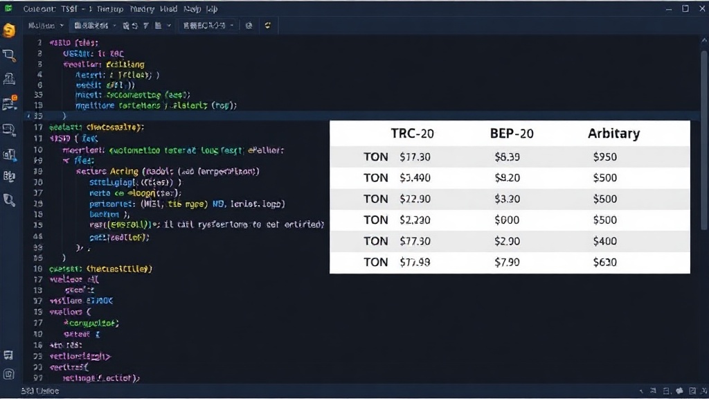 Comparison chart of average transaction fees across different USDT chains