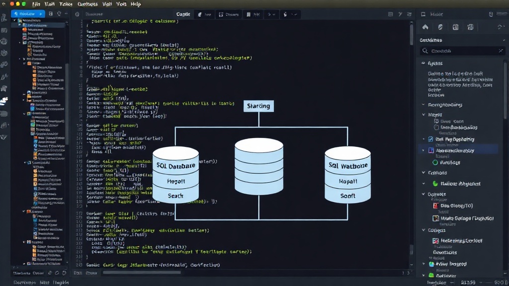 Diagram illustrating a distributed SQL database architecture with sharding and replication