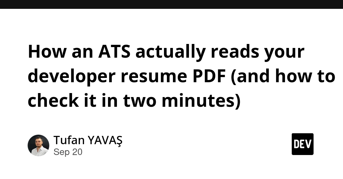 ATS Resume Parsing: How PDFs Fail and How to Check