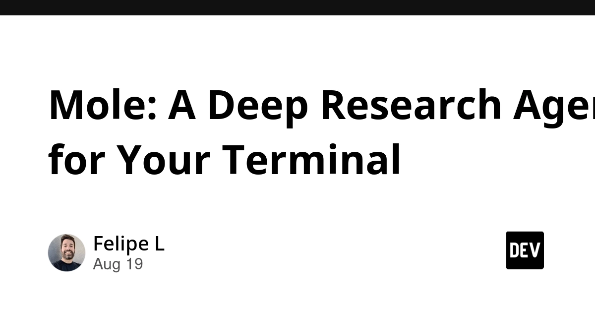 Mole: Terminal-Native AI Agent for Deep Research and Automation