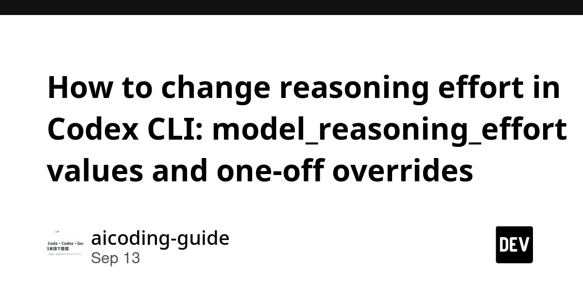 Codex CLI: Fine-Tuning AI Reasoning Effort for Speed and Accuracy