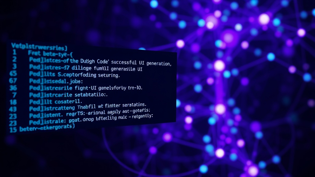 Terminal output showing Qwen Code's successful UI generation for a video site clone