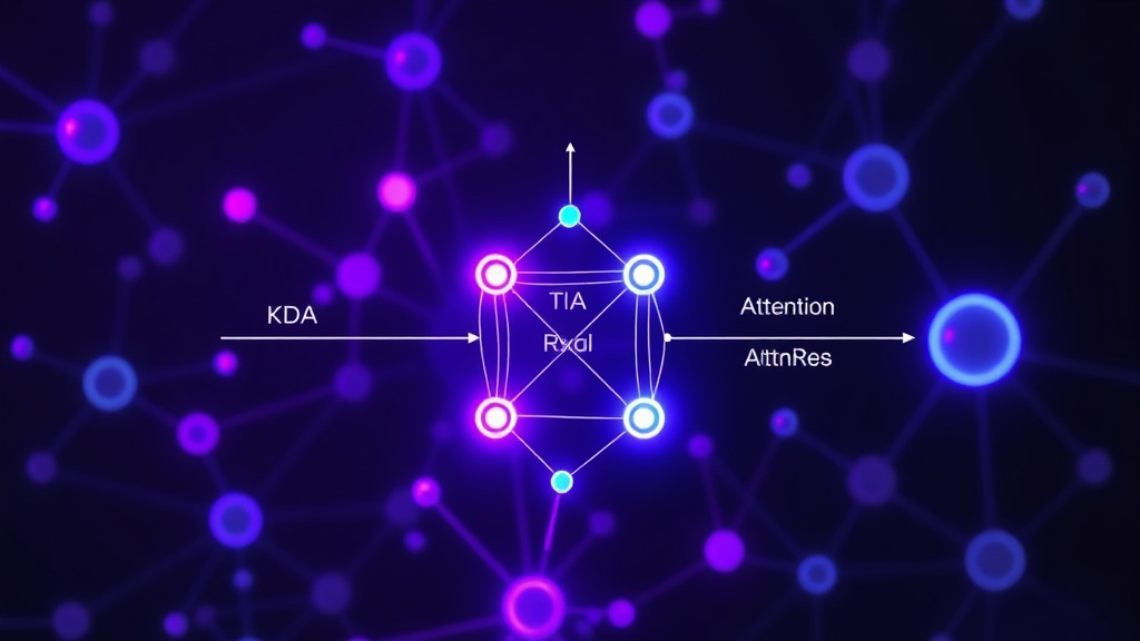 Diagram illustrating Kimi Delta Attention (KDA) and Attention Residuals (AttnRes) architectural components.