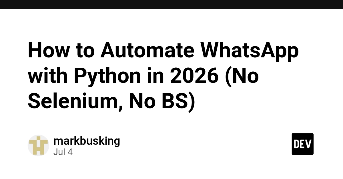 Automate WhatsApp with Python: Playwright and whatsplay in 2026