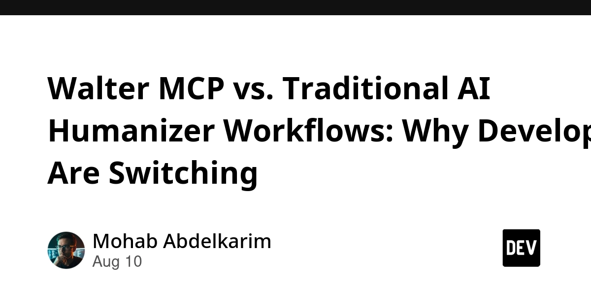 Walter MCP Replaces Traditional AI Humanizer APIs for Developers
