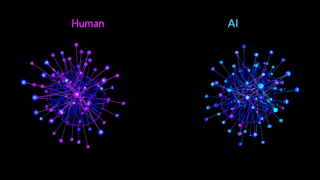 Conceptual diagram showing diff-based line attribution between human and AI edits.