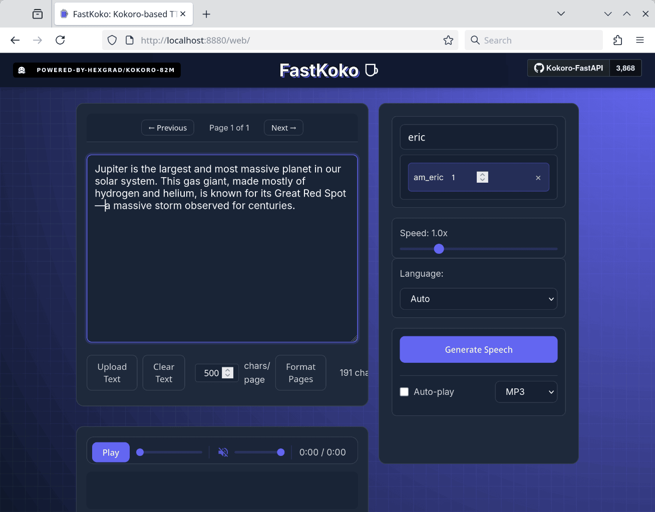 Kokoro TTS: High-Quality, Local Speech Synthesis for Developers